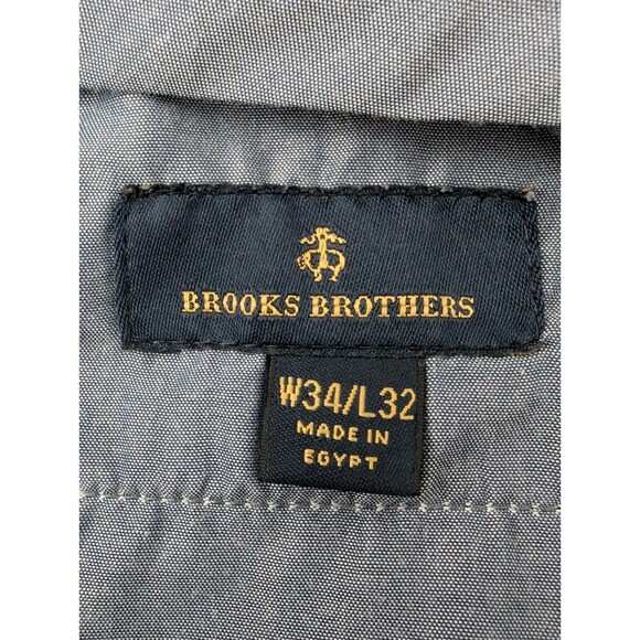 Brooks Brothers Mens 34x32 Navy Performance Tech Chino Golf Pants Poly Spandex - Picture 10 of 14